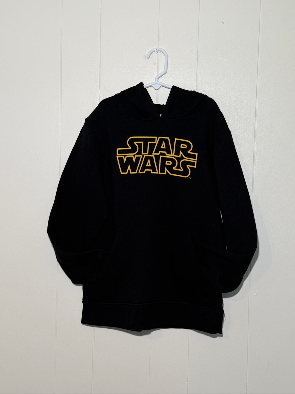Star Wars Black Hoodie with Yellow Logo